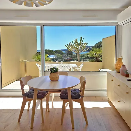 Les Ondines Sea View With Air Conditioning アパート ボルム・レ・ミモザ